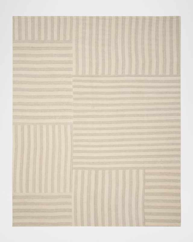 Celeste Stripe Patch Hand-Woven Rug, 9' x 12'